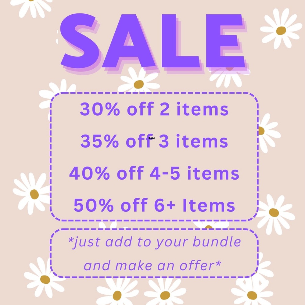 Clear Out Sale-Details in Description